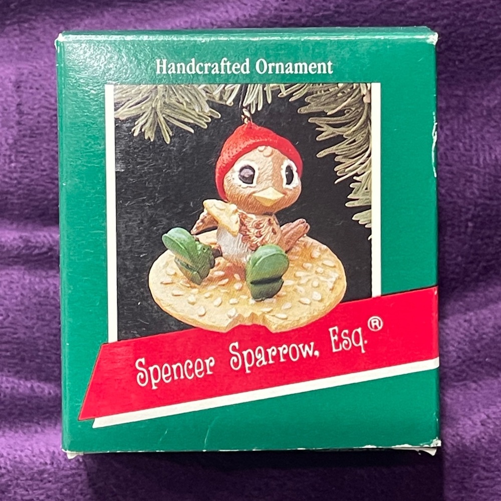 Hallmark keep sake ornament - Spencer sparrow